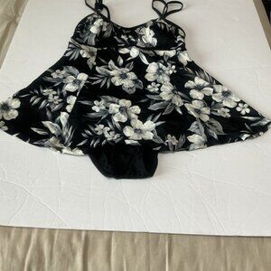 Floral Black and cream one piece  Swimsuit